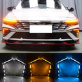 1 Pair Car LED DRL Daytime Running Lights for Hyundai Elantra 2023 2024 2025 with Dynamic Turn Signal Lamp Daylight Foglight — view 1