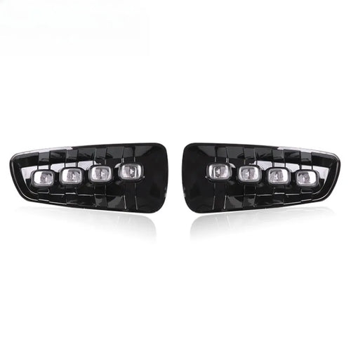1 Pair DRL LED Daytime Running Lights For Ford Raptor F150 F-150 2009-2014 with Dynamic Turn Signal Fog Lights Assembly Daylight — view 2