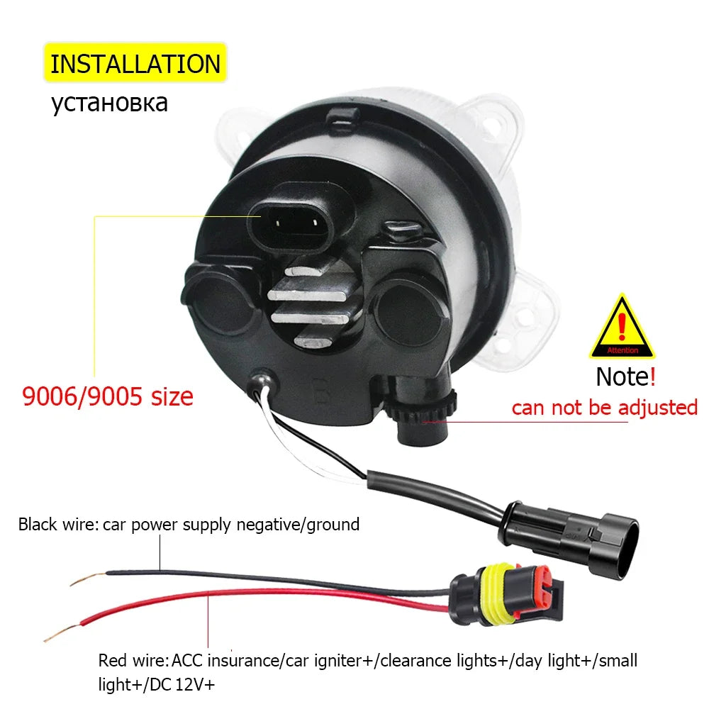 2-PCs Led Fog Lights for Volkswagen CrossPolo Polo Cross 2006 2007 2008 2009 Angel Eyes DRL Ring Daytime Running Light Car Lamp — view 4