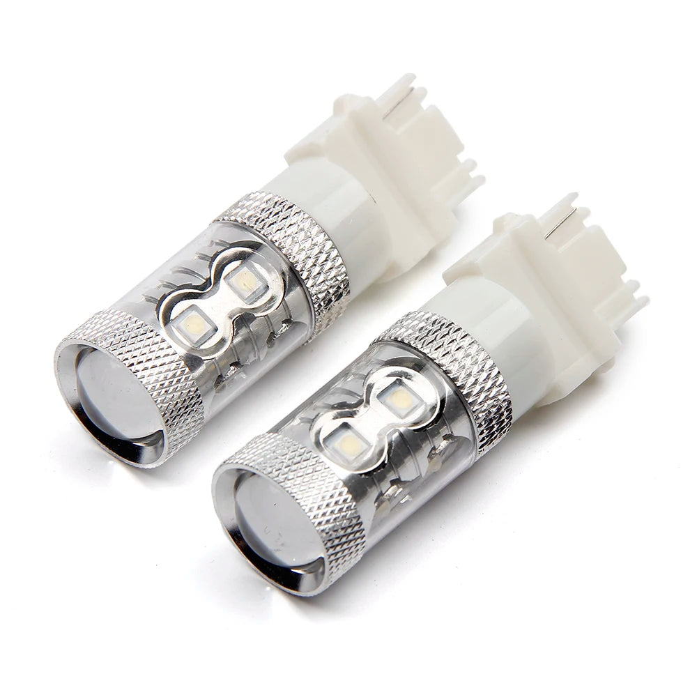 2Pcs 50W CREE Chips 1156 1157 3156 3157 9005 9006 SMD COB led bulb 12V 6500K Led Fog Lights Bulbs Brake Rear Light — view 3