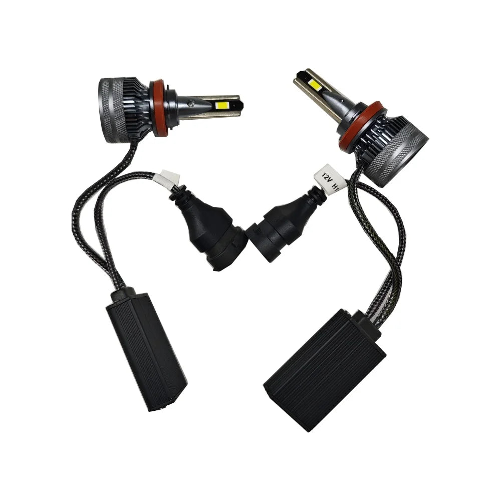 2PCS Auto Headlamps White 6000K Bulbs 12V Lamps Vehicle Lights H7 H11 9005 9012 Day Driving Running Light — view 4