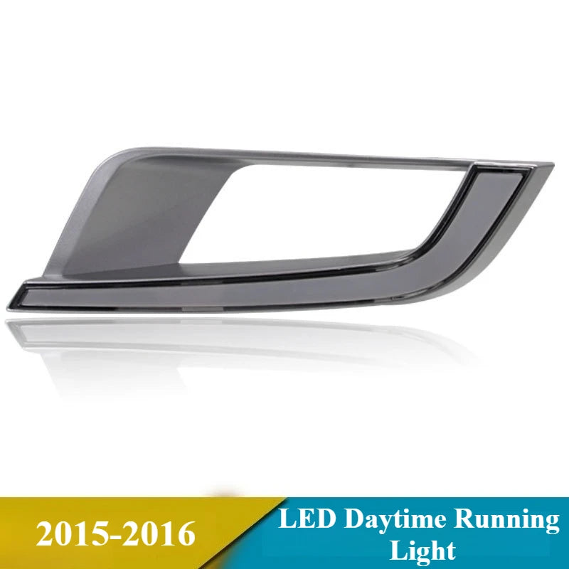 2PCS LED Daytime Running Light For Ford Ranger 2015 2016, Dynamic Yellow Turn Signal Waterproof Car 12V LED DRL Fog Lights — view 5