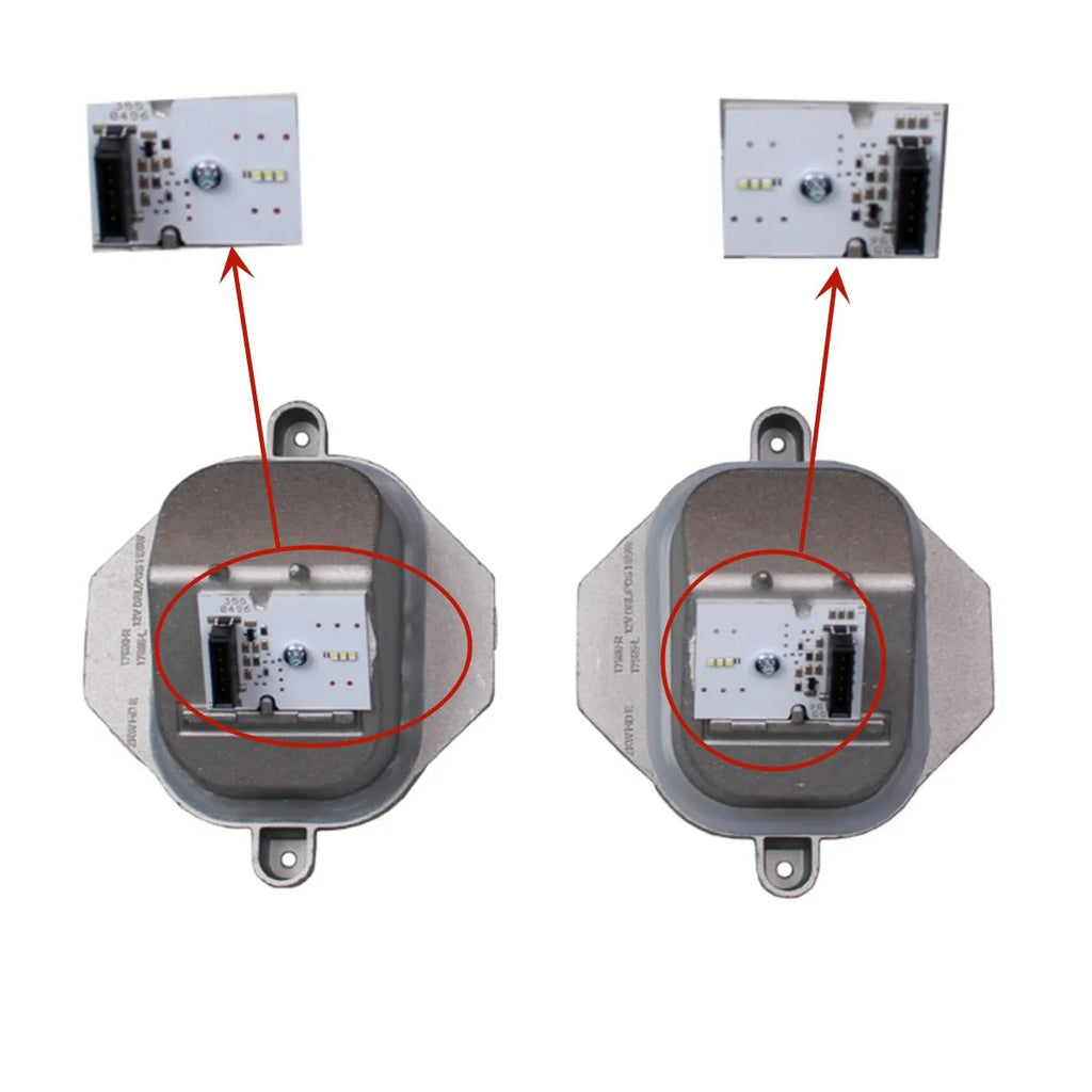 2pcs NEW Xenon Headlight LED Module DRL Moudle White OE# 8U0941475B 8U0941475C For AUDI Q3 2015 2016 2017 2018 — view 4