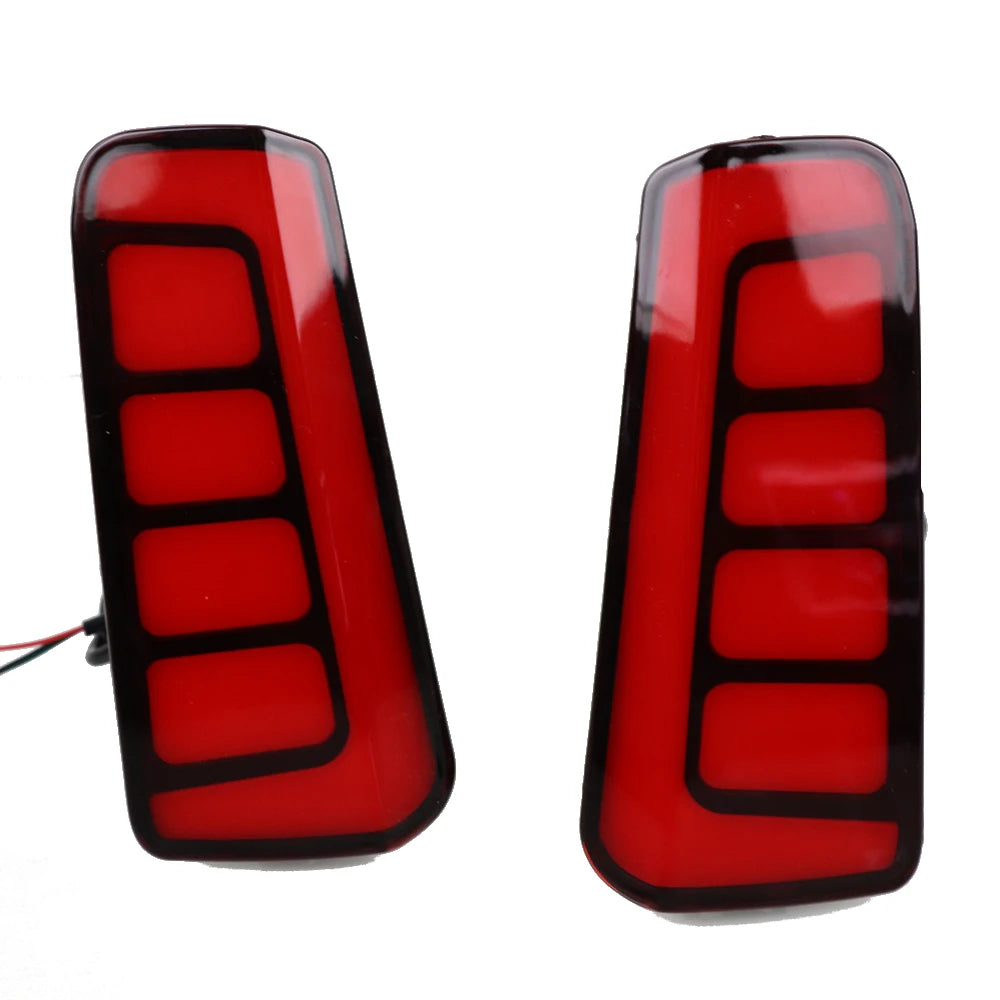 2PCS Reflector For Toyota Vellfire ALPHARD 2016 2017 2018 2019 2020 LED Rear Bumper Lights Fog Lamp Brake Light Turn Signal — view 6