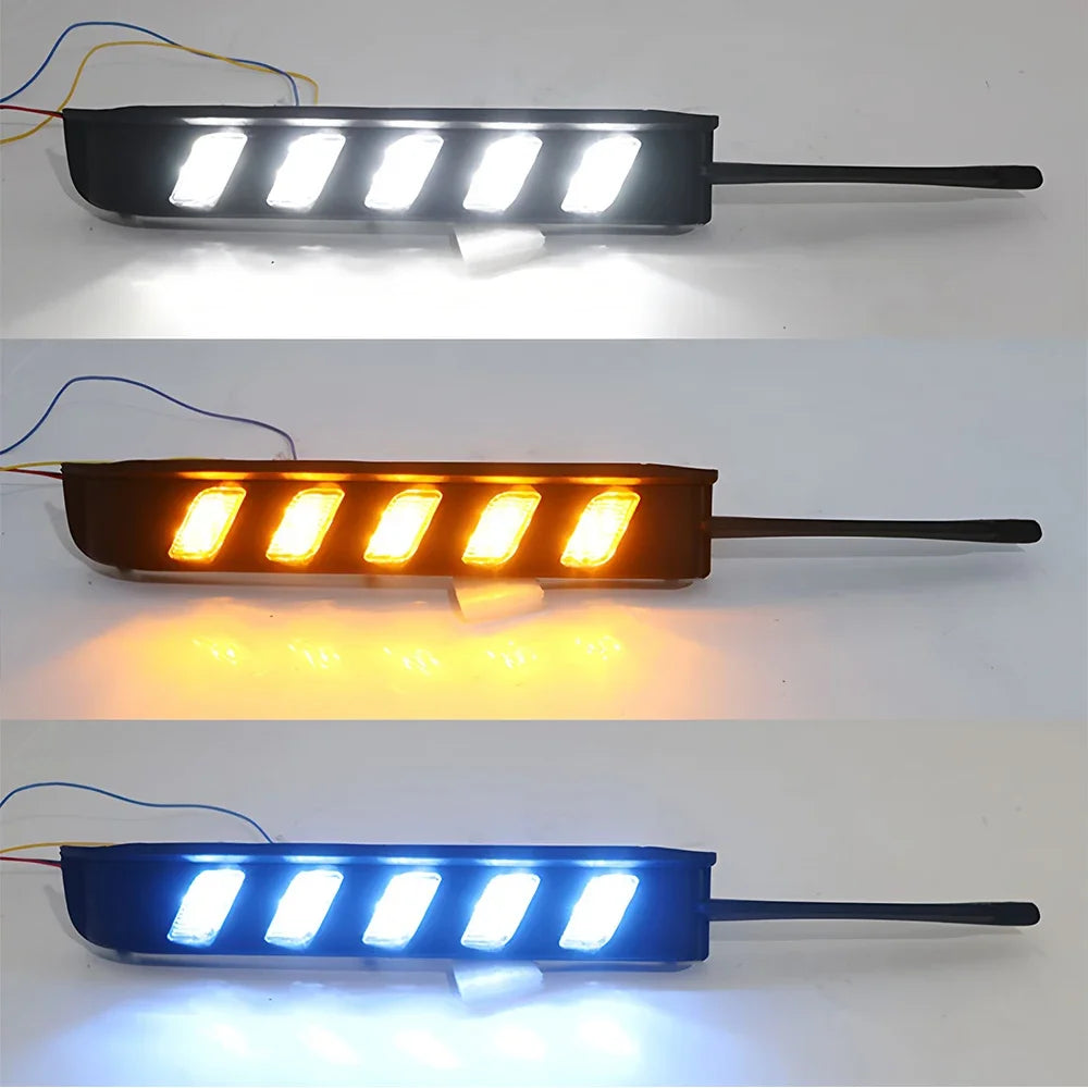 2Pcs /Set LED DRL Car Daytime Running Light Lamp For Toyota MARK X 2004 2005 2006 2007 2008 2009 Front Bumper Day Lights — view 4