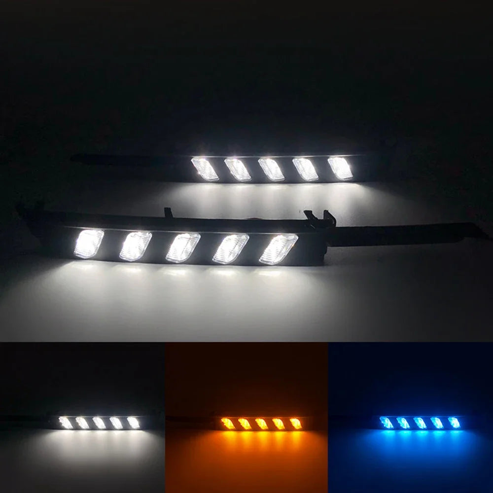 2Pcs /Set LED DRL Car Daytime Running Light Lamp For Toyota MARK X 2004 2005 2006 2007 2008 2009 Front Bumper Day Lights — view 6