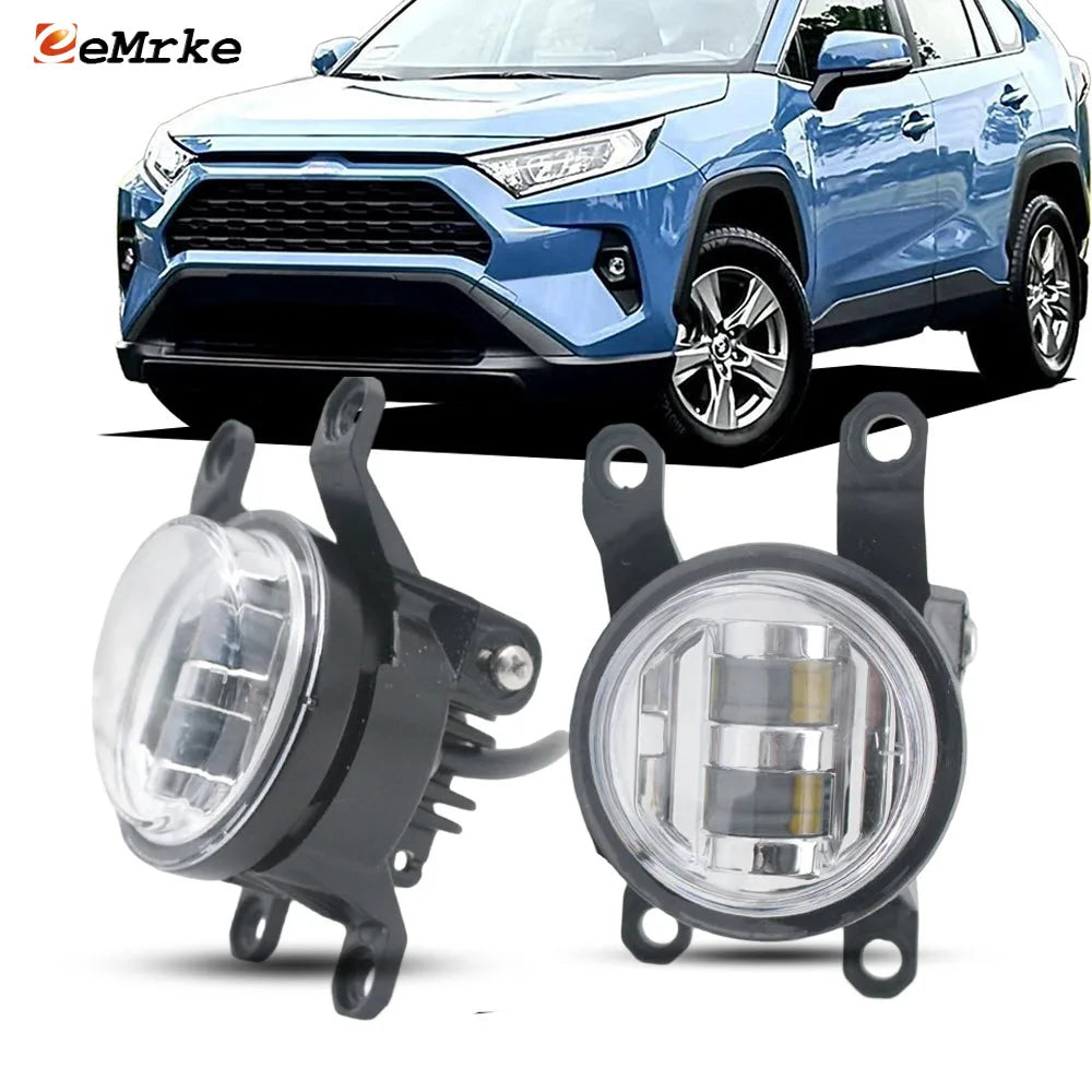 30W Led Fog Lights DRL For Toyota RAV4 XV50 RAV 4 MK5 Facelift 2022 2023 2024 Front Bumper Car Fog Driving Lamp Factory Replace — view 1
