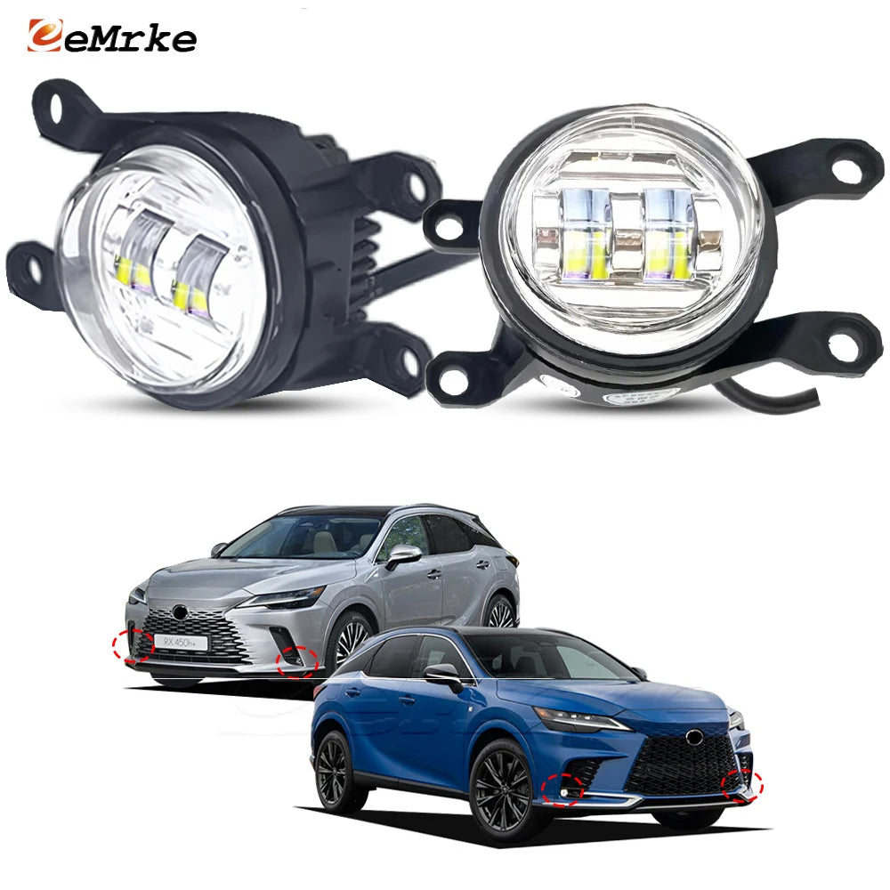 30W Led Fog Lights Replace For Lexus RX AL30 RX350 RX450+ RX500h F Sport 2023 2024 2025 Daytime Running Light Fog Driving Lamp — view 1