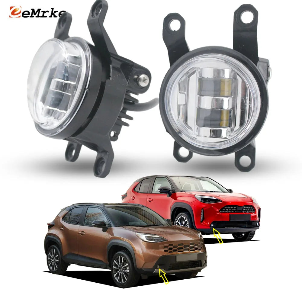 30W Replace LED Fog Lights for Toyota Yaris Cross HEV 2026, XP210 2021 2022 2023 2024 2025 Daytime Running Lamp Front Foglamp — view 1