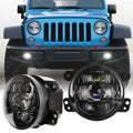 4 Inch LED Fog Light Assembly Front Bumper Fog Lamp Driving Lights for Jeep Wrangler JK 2007-2017 Auxiliary Lighting Projector — view 1