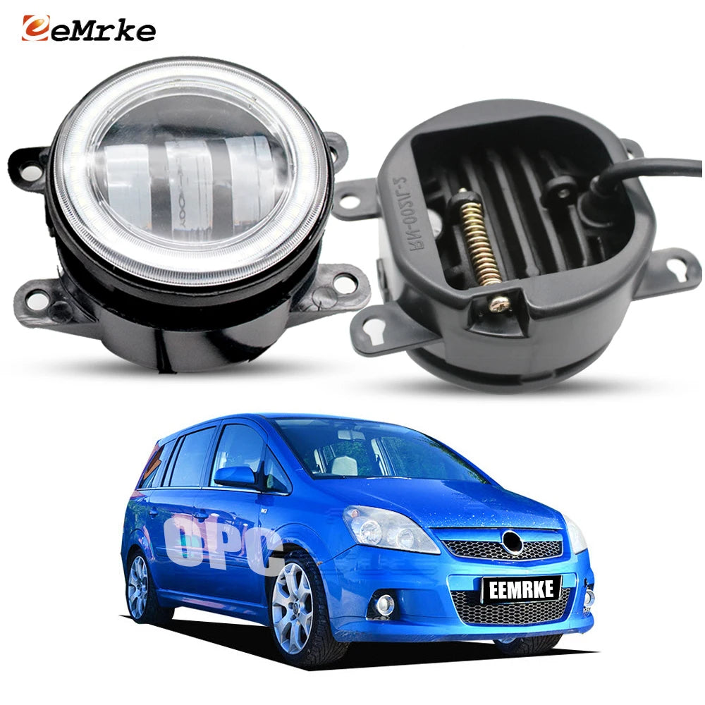 40W/ 50W Led Fog Lights White or Yellow + Angel Eyes DRL Driving Lamp For Opel Zafira B OPC VXR 2006 2007 2008 2009 2010 2011 — view 1