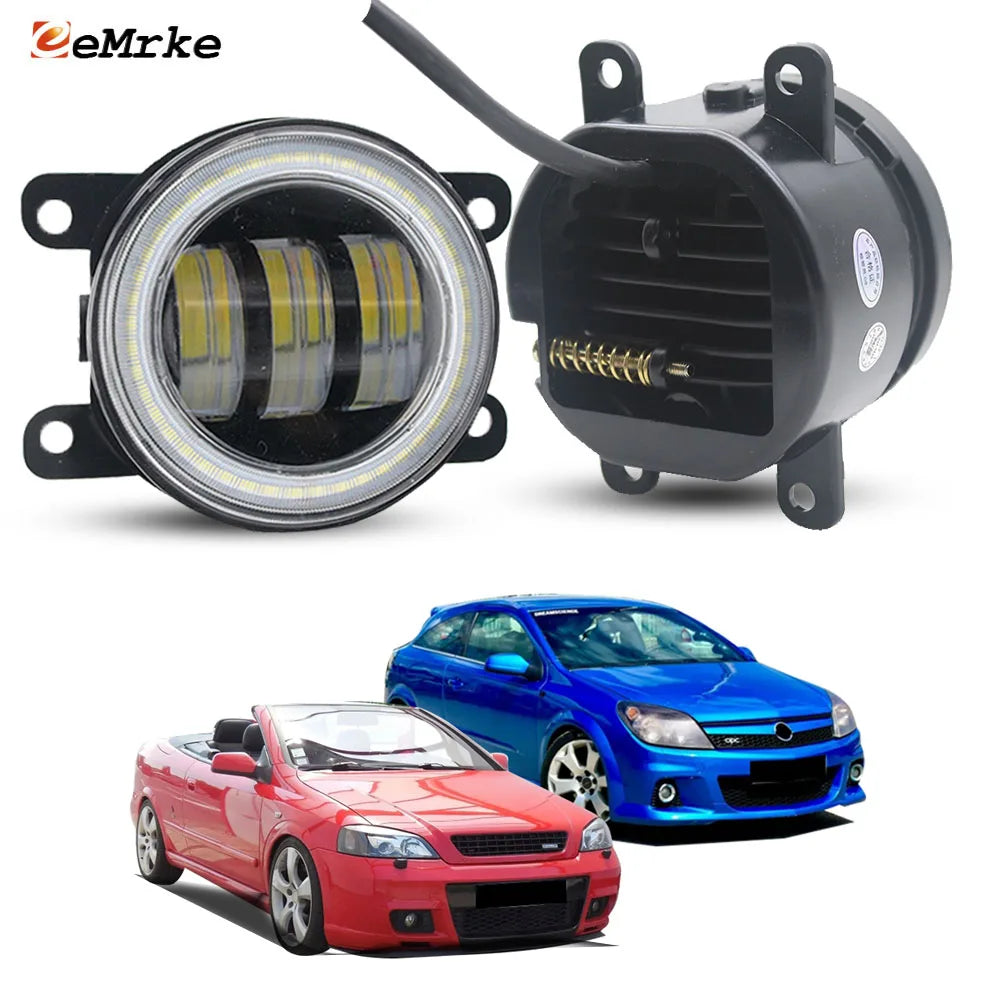 40W/ 50W Led Fog Lights White or Yellow + Angel Eyes DRL Driving Lamp For Opel Astra G, Astra H OPC Holden VXR 2002-2010 — view 1