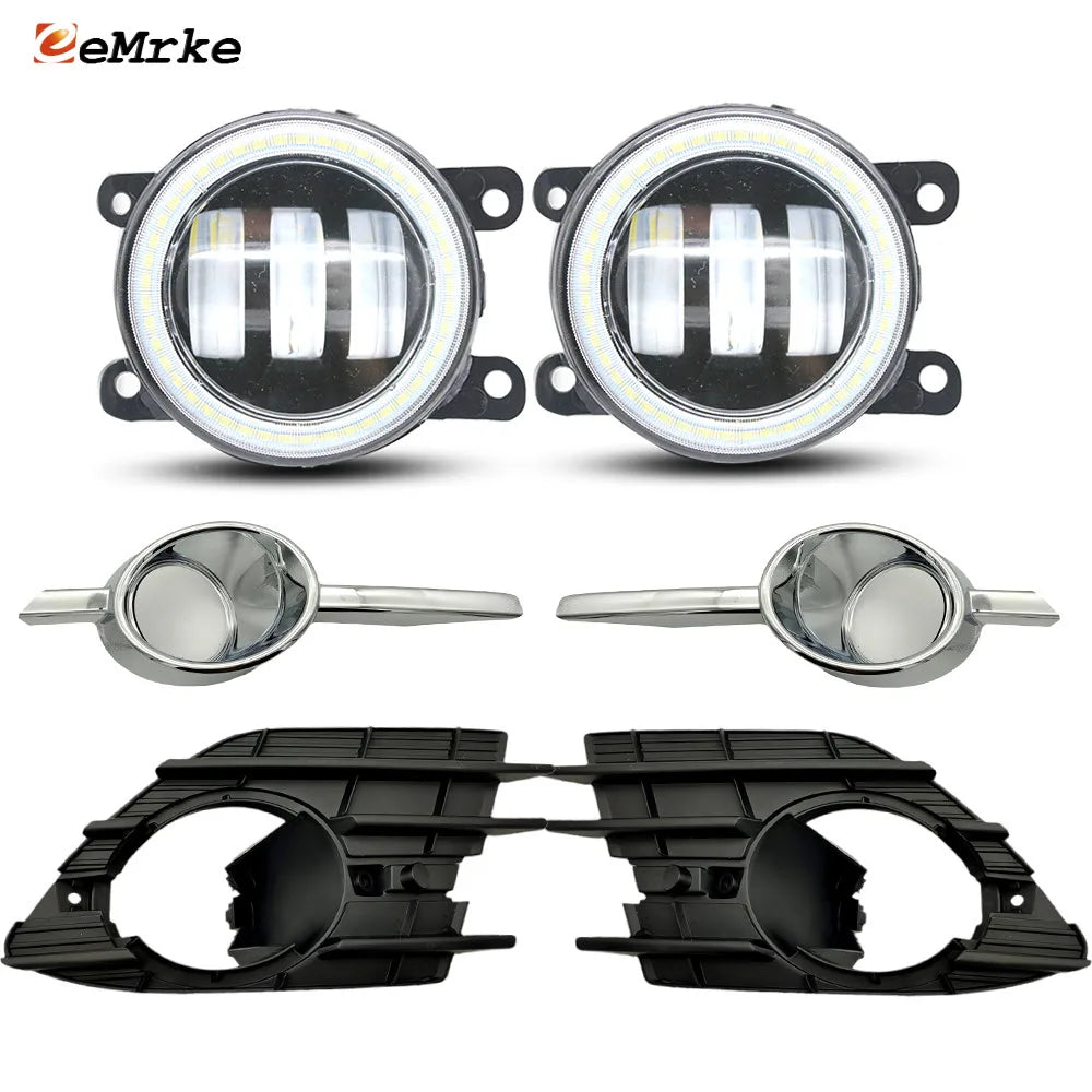 40W Led Fog Lights Angel Eyes DRL for Geely Emgrand X7 Gleagle GX7 2015 2016 Optional Replacement of Fog Lampshade Accessories — view 1