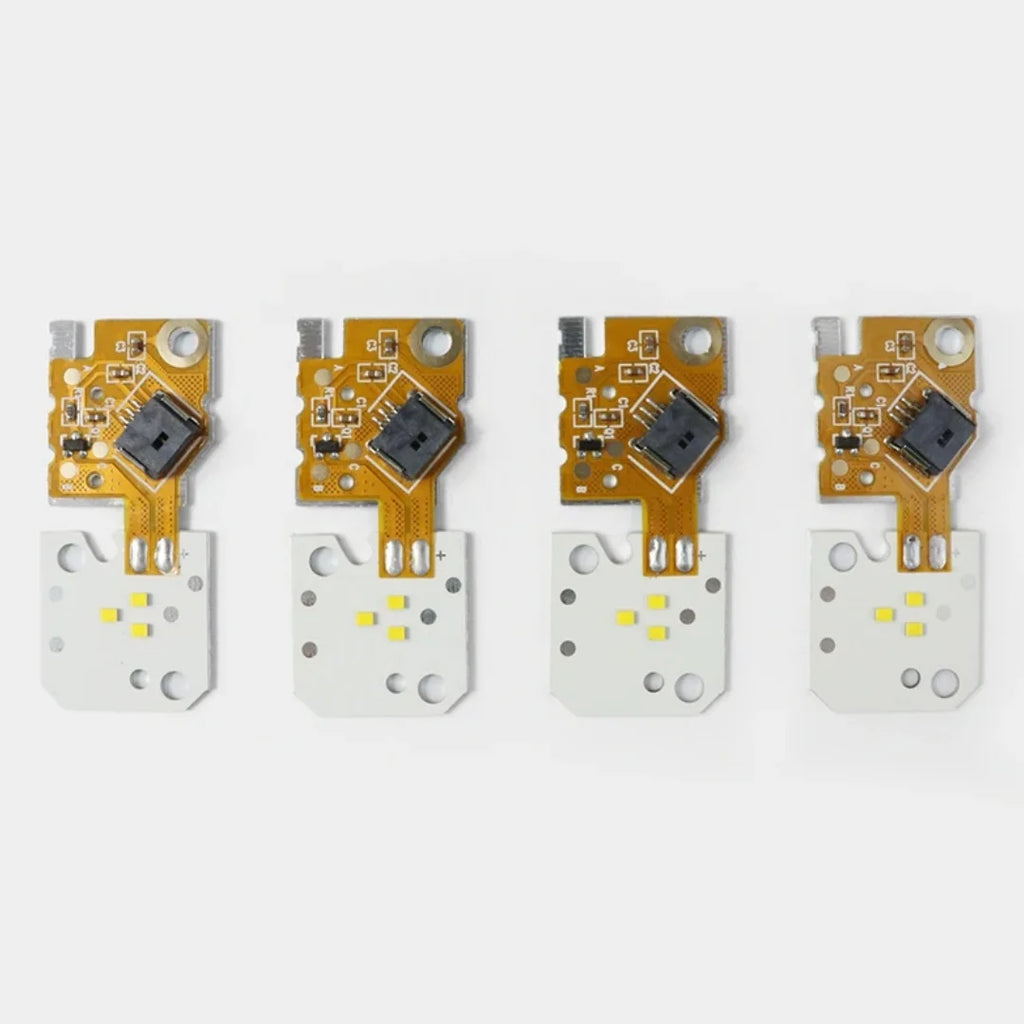 4PCS NEW Headlight DRL Module LED Module Yellow Color OE# 63117343876 For BMW F10 F11 F18 LCI 2014 2015 2016 2017 — view 2