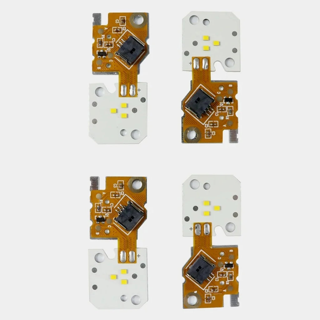 4PCS NEW Headlight DRL Module LED Module Yellow Color OE# 63117343876 For BMW F10 F11 F18 LCI 2014 2015 2016 2017 — view 4