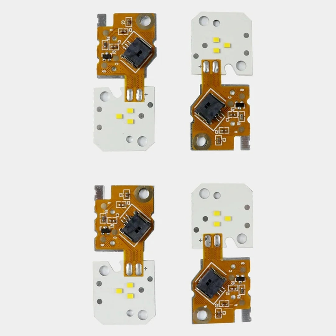 4PCS NEW Headlight DRL Module LED Module Yellow Color OE# 63117343876 For BMW F10 F11 F18 LCI 2014 2015 2016 2017 — view 4