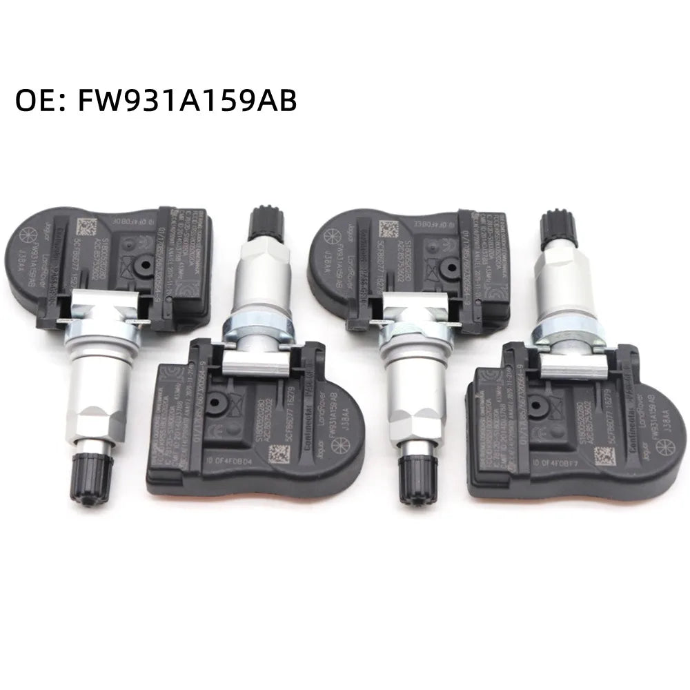 4pcs NEW Tire Pressure Sensor OE# FW931A159AB LR058023 LR031712 LR066378 433MHZ For Land Rover Discovery Freelander Range Rover — view 1