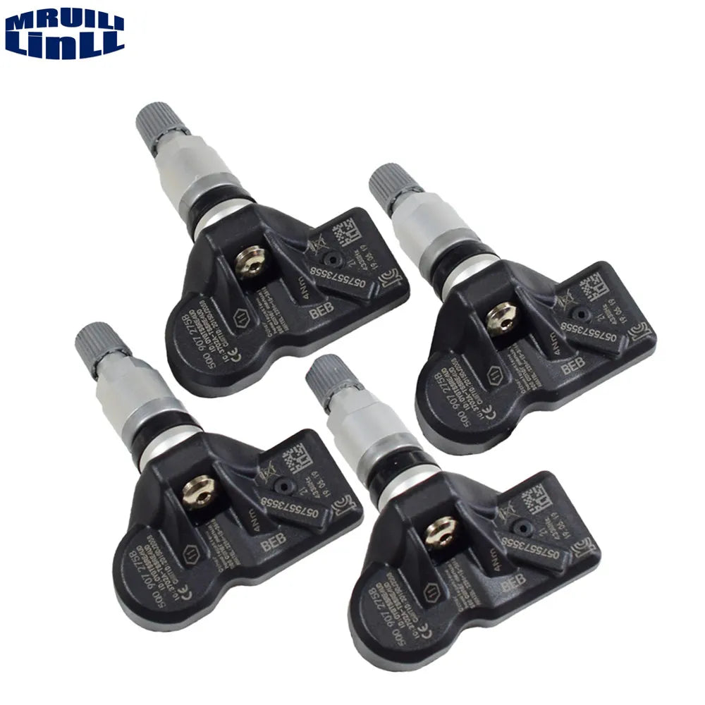 4pcs NEW Tire Pressure Sensor TPMS OE# 5Q0907275 5Q0907275B For Audi A3 Q7 Q5 A4 A5 VW Arteon Teramont passat phaeton — view 2