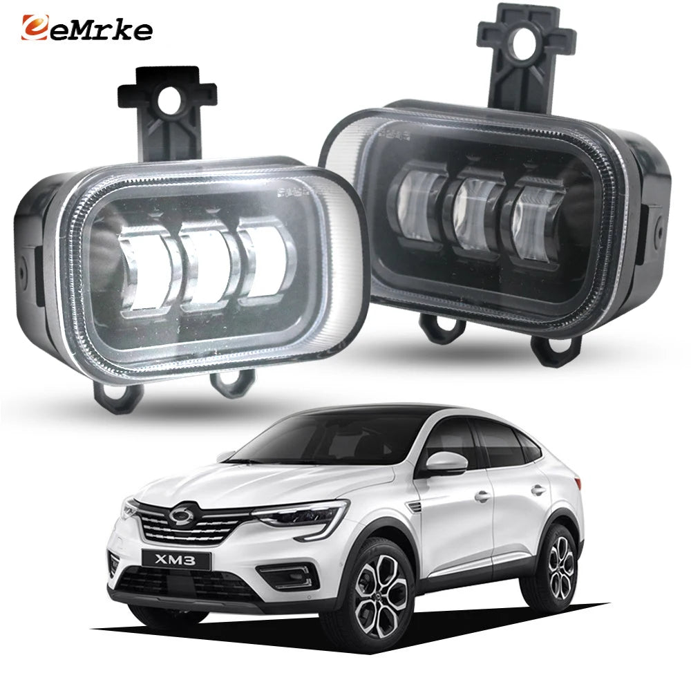 5-Min Replace LED PTF DRL & Fog Light Lens for Samsung XM3 2020 2021 2022 (Do not fit Renault Arkana CIS ) Fog Driving Lamp 40W — view 1