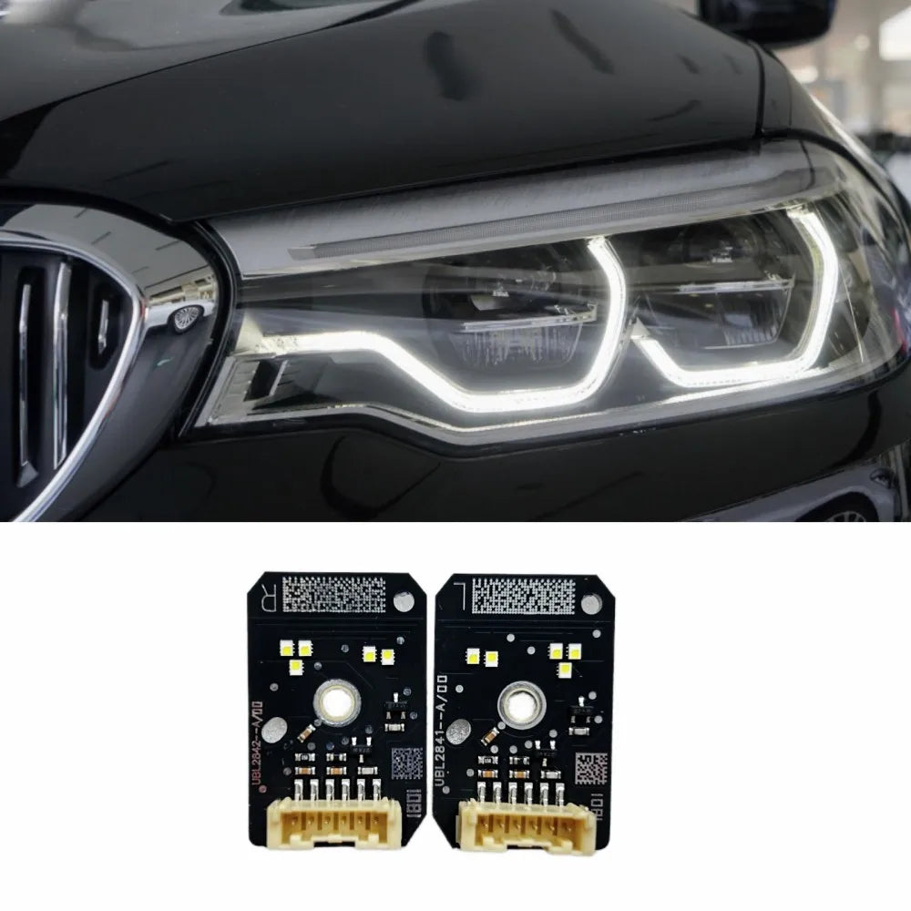 5 Pair NEW Headlight DRL LED Module Chip Board White Color OE# 63117214939 For BMW 5 Series G30 G31 G38 2016-2020 — view 3