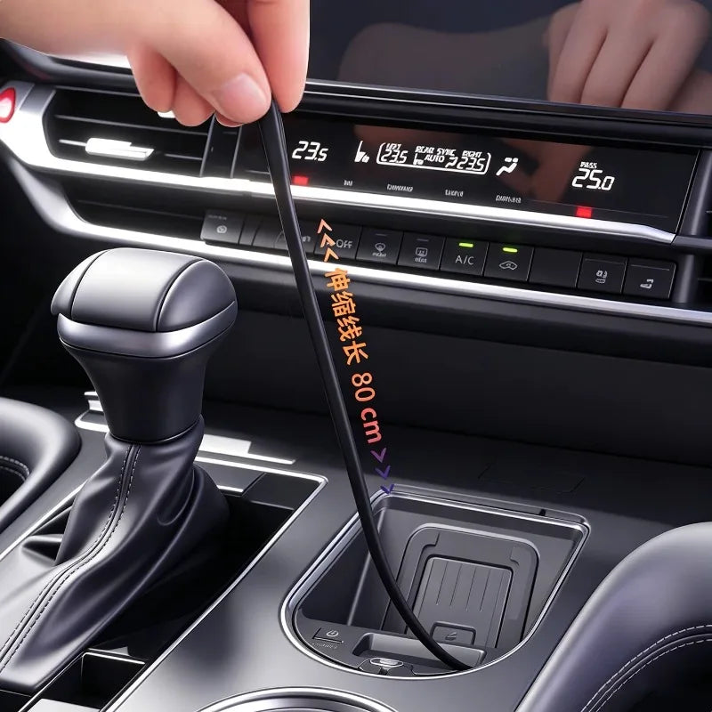 50W Wireless Charger For Toyota Sienna Granvia‌ 2021-2026 Car Center Console Intelligent Fast Charging Pad Mobile Phone Holder — view 3