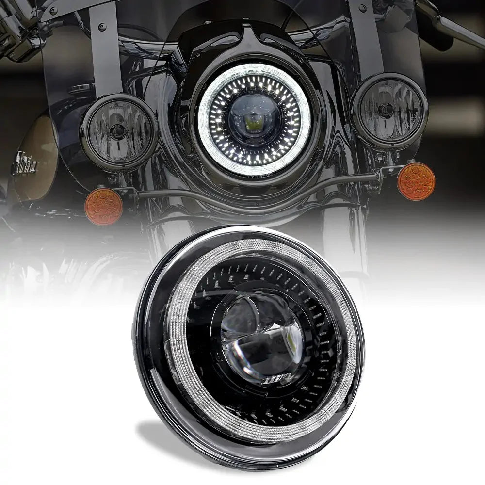 7 Inch LED Motorcycle Headlight for Harley Davidson Electra Glide Road King Softail with High Beam/Low Beam/DRL Super Bright — view 1