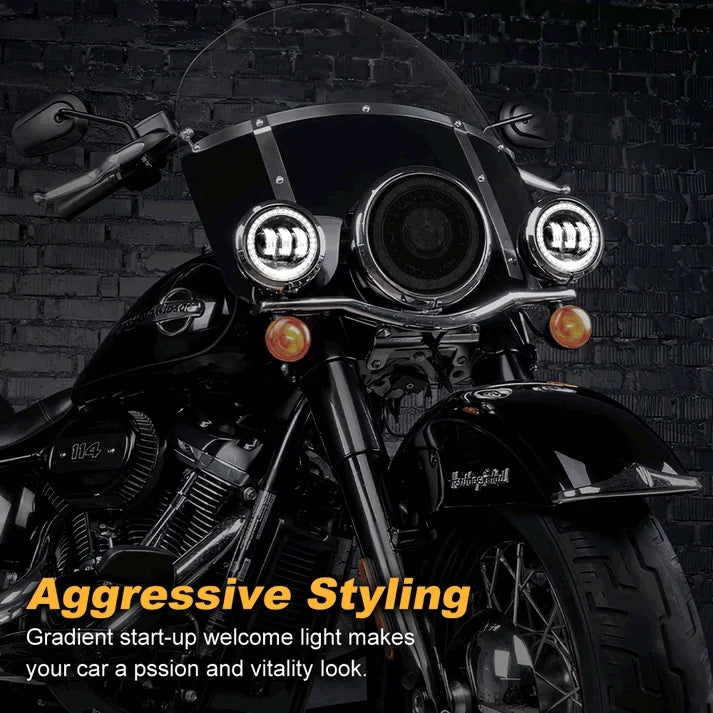 7 Inch LED Motorcycle Headlight for Harley Davidson Electra Glide Road King Softail with High Beam/Low Beam/DRL Super Bright — view 3