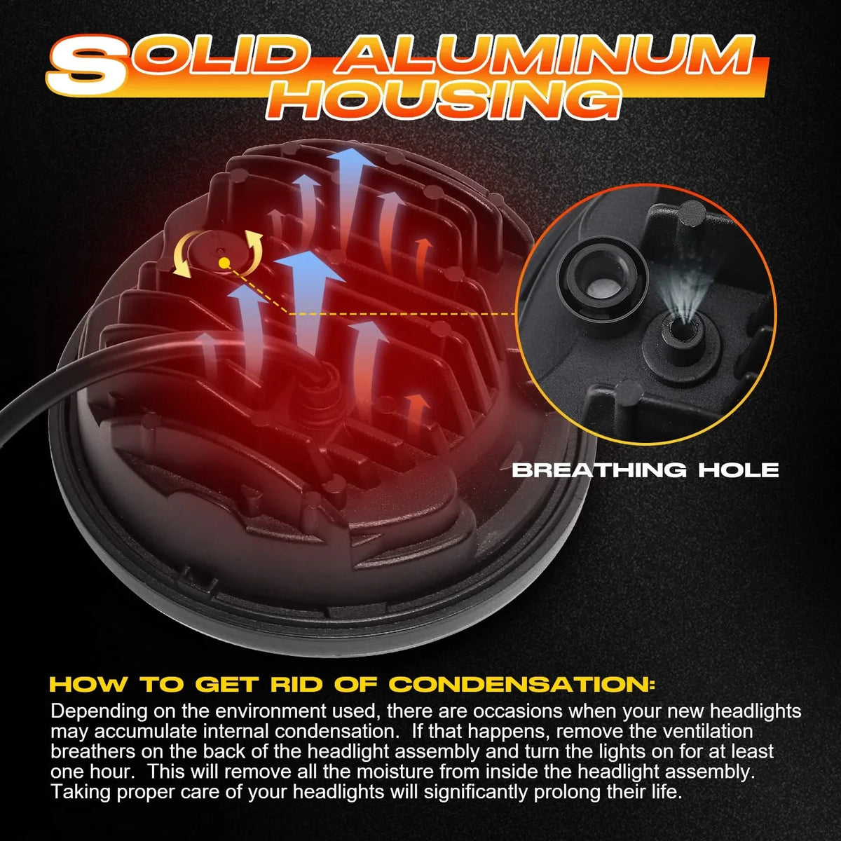 80W 5-3/4" 5.75" Round LED Projection Headlight for Harley Dyna Street Bob Super Wide Glide Low Rider Super Bright DOT Approved — view 5