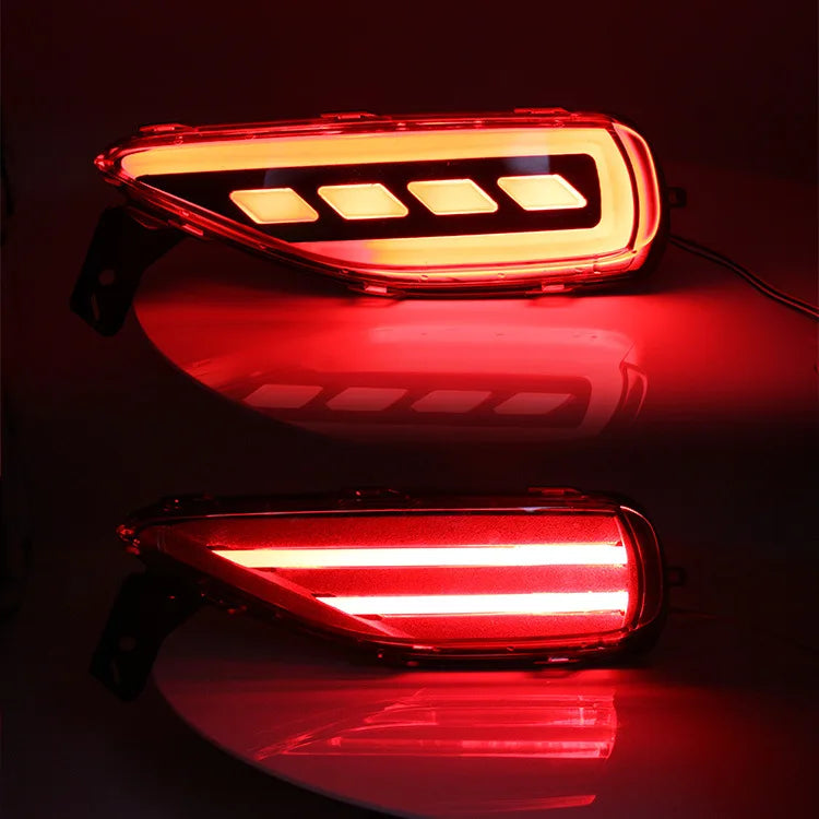 Toyota Fortuner LED rear bumper light in DRL mode and brake light mode