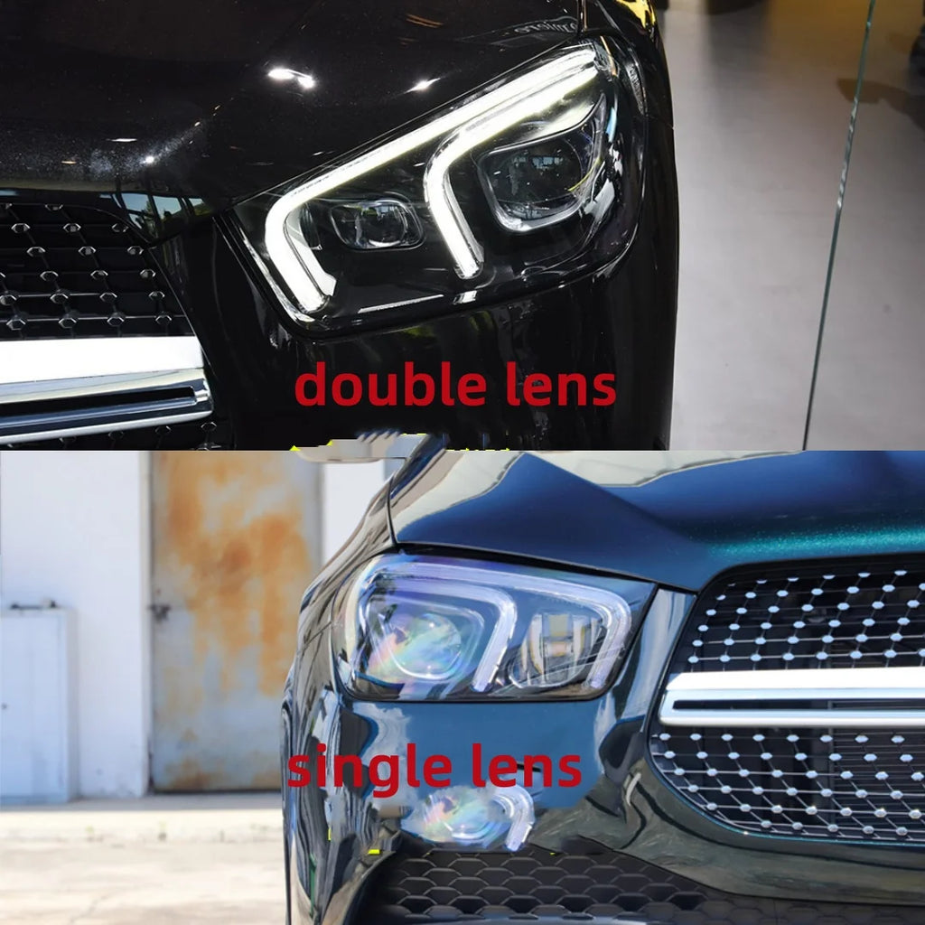 A Set NEW Headlight LED Module DRL Module Single-lens Double-lens For Mercedes GLE Class W167 2020 2021 2022 — view 6