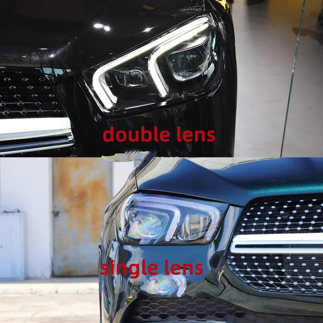 A Set NEW Headlight LED Module DRL Module Single-lens Double-lens For Mercedes GLE Class W167 2020 2021 2022 — view 6