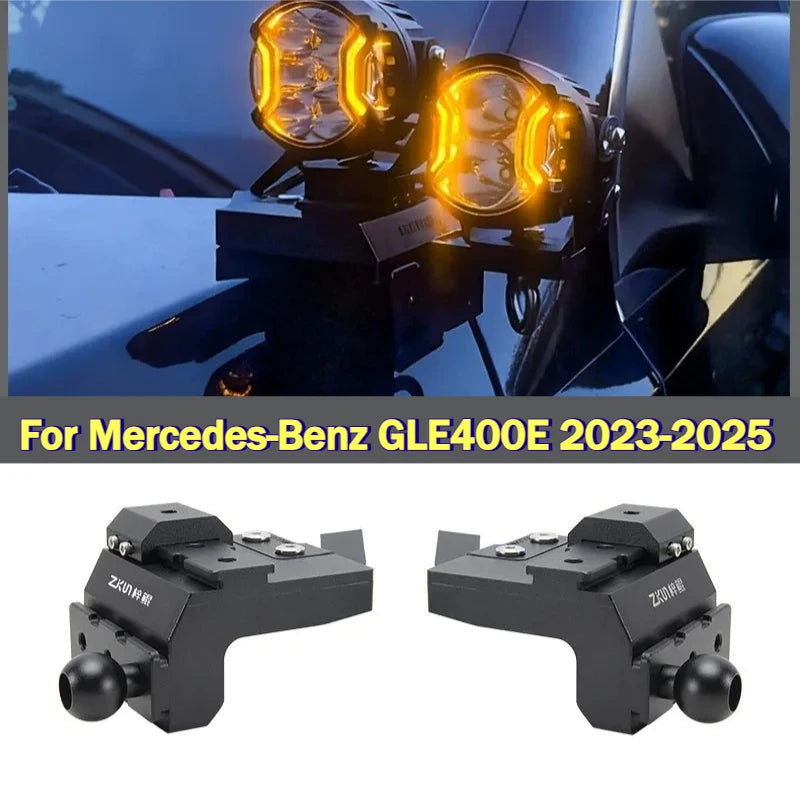 Car A-Pillar Dual Light Quick-Release Bracket Modified Hood LED Spotlight Expansion Bracket For Mercedes-Benz GLE400E 2023-2025 — view 1