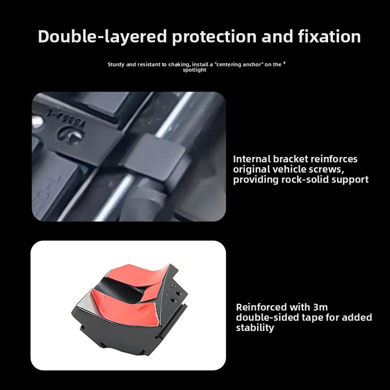 Car A-Pillar Dual Light Quick-Release Bracket Modified Hood LED Spotlight Expansion Bracket For Mercedes-Benz GLE400E 2023-2025 — view 4
