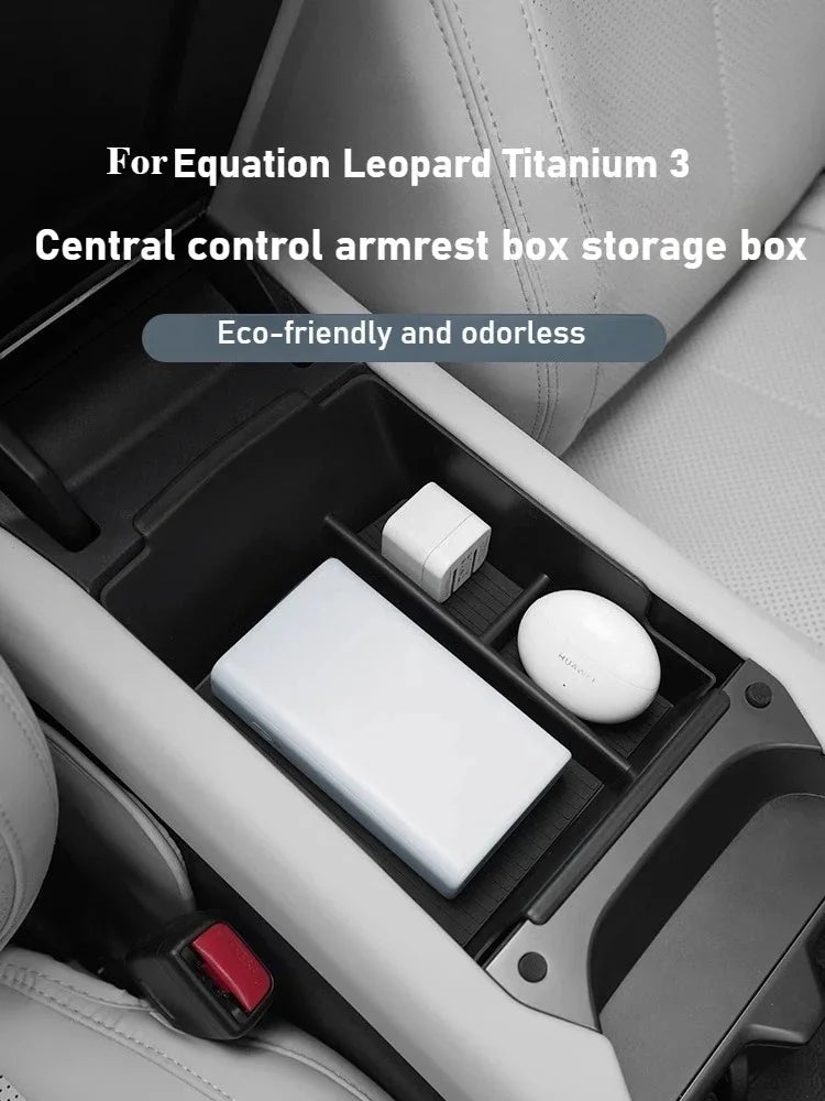 Car Center Console Armrest Box Storage Box for BYD Formula Leopard Titanium 3 ABS Partition Storage Car Interior Accessories — view 2