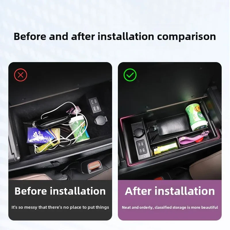 Car Center Console Armrest Storage Box For Lexus ES ES250 ES300h ES350 2021-2025 Central Organizer Container Tray Accessories — view 5