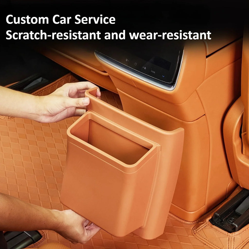 Car Central Control Armrest Refrigerator Protective Cover Rear Row Anti-Kick Trash Can Interior Accessories For AITO 8 M8 2025 — view 1