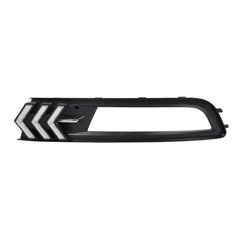 Car Daytime Running Lights Front Fog Light Yellow Streamer Steering DRL 12V Daylights For VW Volkswagen Passat B8 2017 2018 2019 — view 6