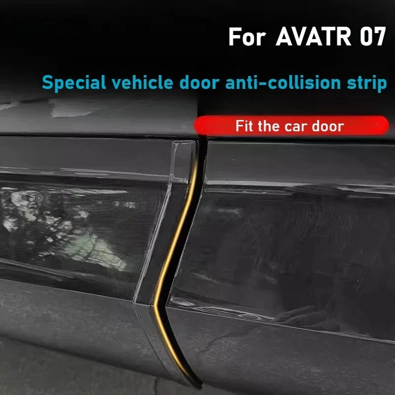 Car Door Anti-collision Strips Hidden Body Protection Rear View Mirror Stickers Anti-scratch Exterior Accessories for AVATR 07 — view 2