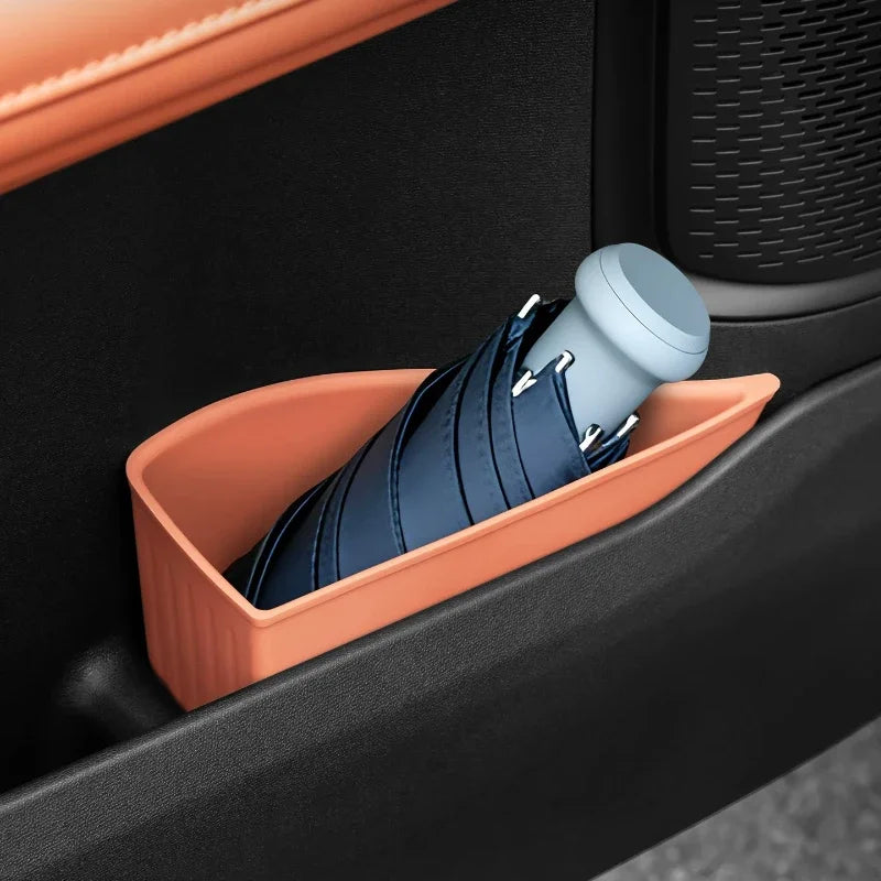 Car Door Umbrella Trash Can Umbrella Storage Box Silicone Waterproof Storage Organizer Tidying For Changan Deepal S05 2024-2026 — view 1