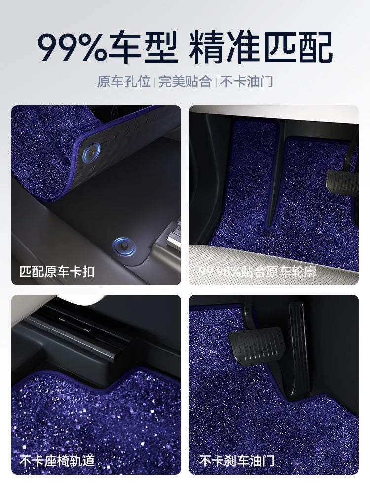 Car Floor Mats Starry Sky Carpet Single Layer Foot Pad Modification For Lynk & Co 900 Z20 01/02/03/05/06/07/08/09/10 EMP/Z10 — view 5