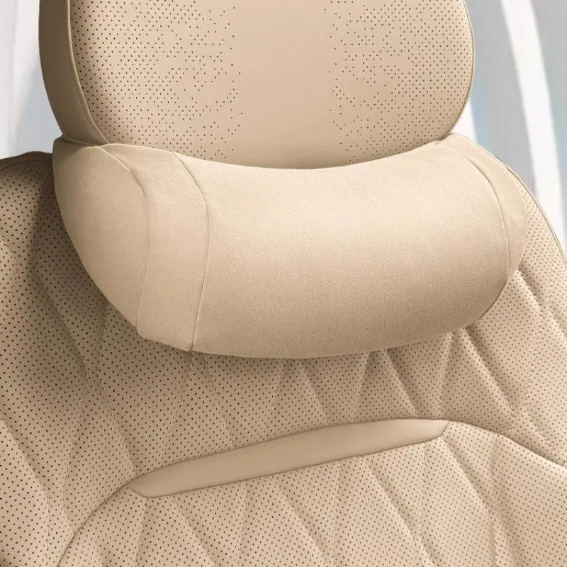 Car Headrest Neck Support Pillow Plush Breathable Soft Memory Foam Neck Pillow For GEELY Monjaro KX11 Xingyue L 2024 2025 — view 2
