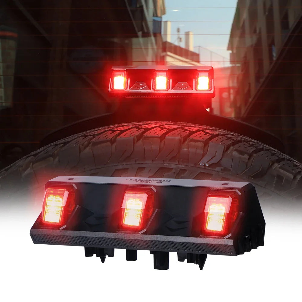 Car Led 3rd Brake Light for Jeep Wrangler JL 2018-2021 High Mount Stop Light Rear Spare Tire Light Warning Lamp Accessories — view 6