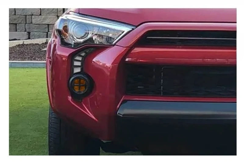 Car Led Daytime Running Light DRL Dynamic Turn Signal Front Bumper Fog Lamp Modification Accessory For Toyota 4Runner 2013-2022 — view 6