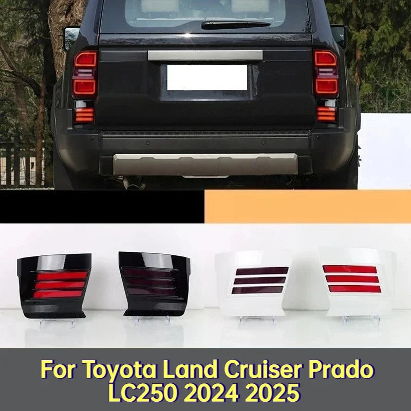 Car LED Rear Bumper Light DRL Driving Brake Lights Dynamic Turn Signal Reflector For Toyota Land Cruiser Prado LC250 2024 2025 — view 1