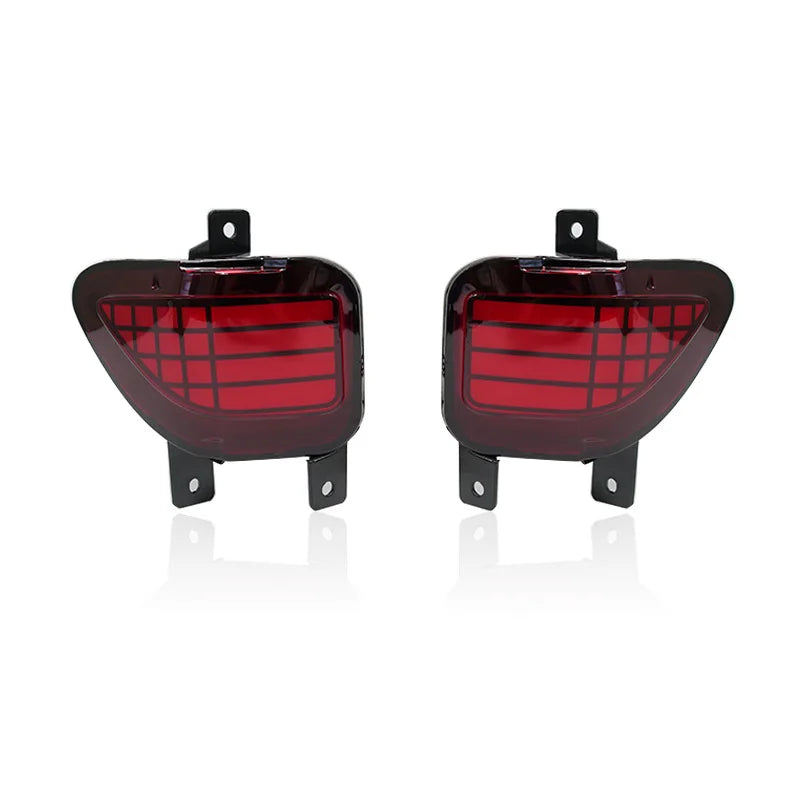 Car Led Rear Bumper Light Reflector Driving Brake Lights DRL Dynamic Turn Signals For Toyota RAV4 2005-2012 Imported Version — view 1