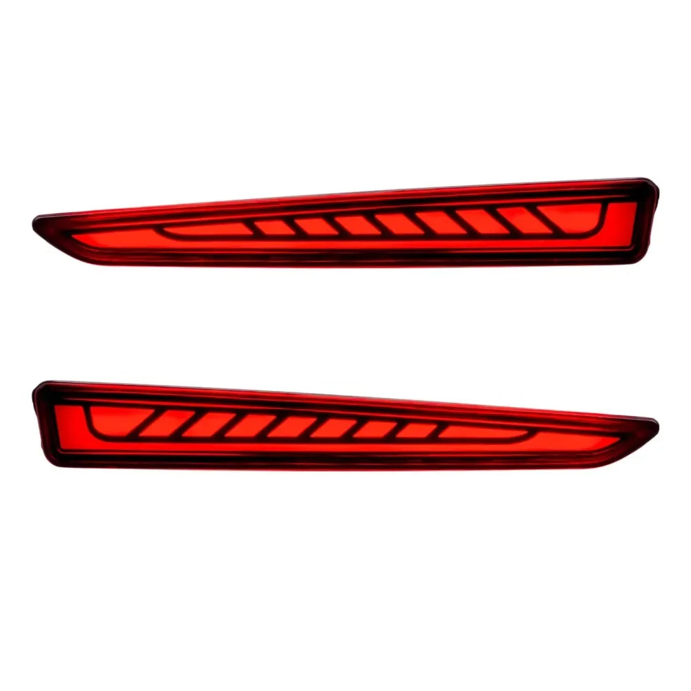 Car Led Rear Bumper Light Reflector DRL Rear Red Light Streamer Turning Start Scan Lamp Accessories for Toyota Raize 2019-2023 — view 2