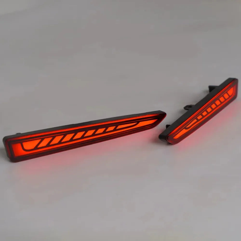 Car Led Rear Bumper Light Reflector DRL Rear Red Light Streamer Turning Start Scan Lamp Accessories for Toyota Raize 2019-2023 — view 4