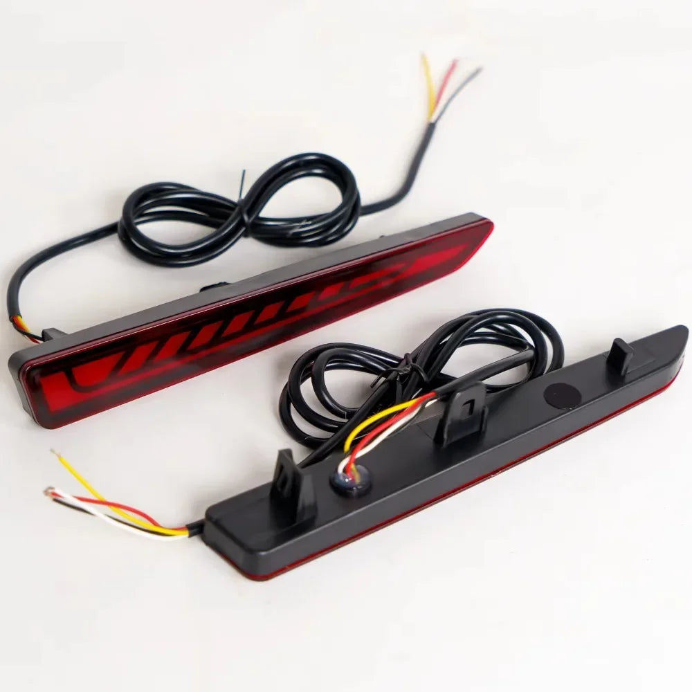 Car Led Rear Bumper Light Reflector DRL Rear Red Light Streamer Turning Start Scan Lamp Accessories for Toyota Raize 2019-2023 — view 5