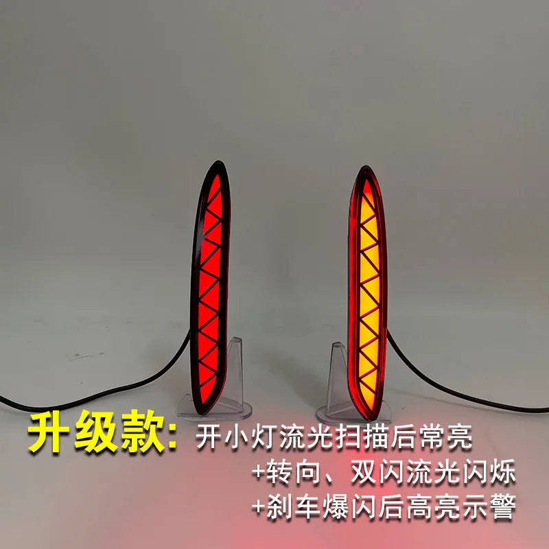 Car Led Rear Bumper Light Reflector for Changan Yidong Eado Plus 2019-2024 DRL Dynamic Turn Signal Rear Driving Brake Lamp — view 5