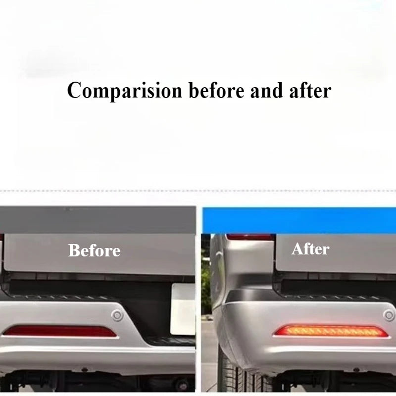 Car Led Rear Bumper Reflector Light DRL Dynamic Turn Signal Driving Brake Lights Warning Lamp For GWM Poer 2022 2023 2024 — view 5